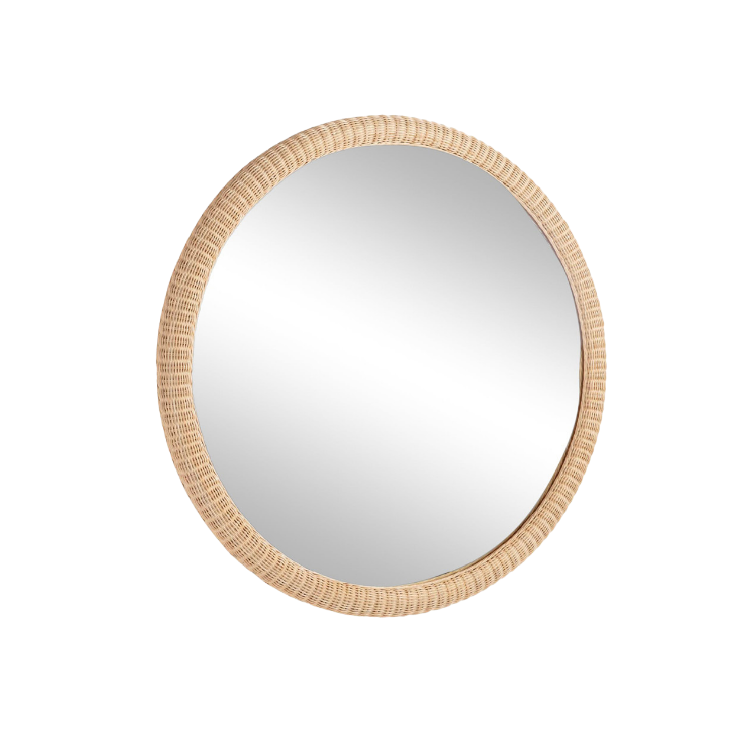 Dunmore Round Wicker Mirror
