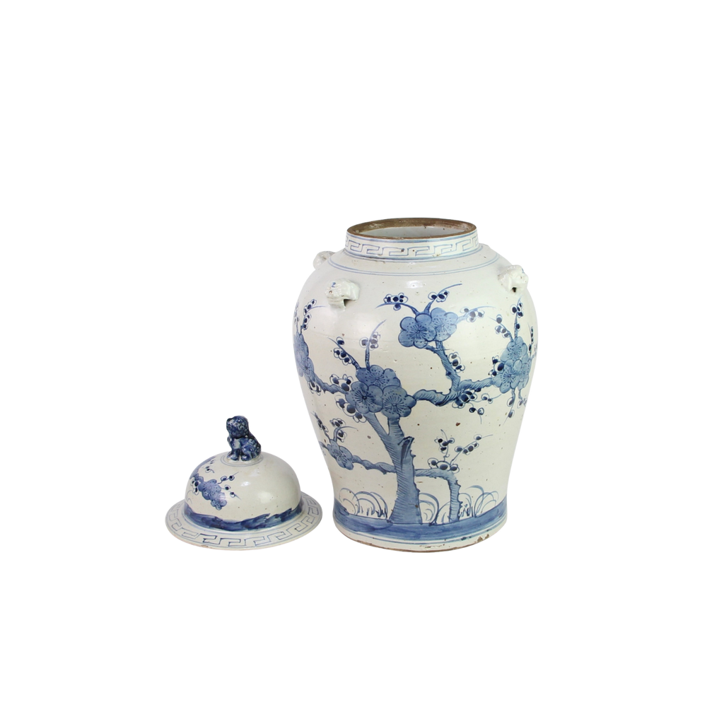 Vintage Temple Jar Plum Blossom