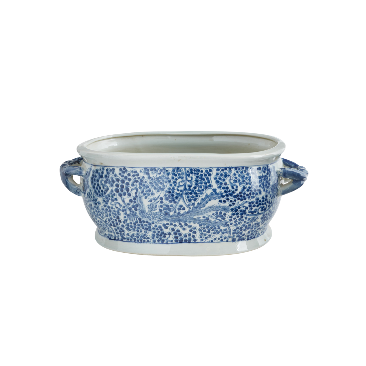 Blue And White Phoenix Foot Bath Planter