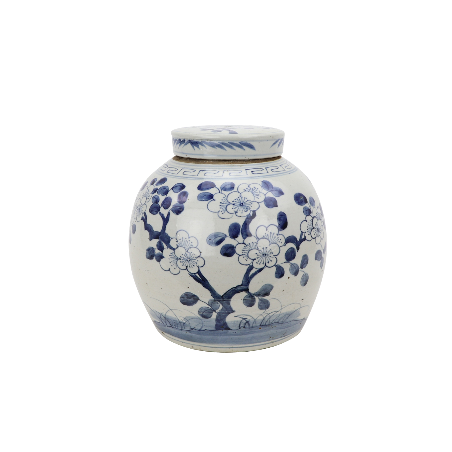 Blue & White Vintage Ming Jar Plum Blossom