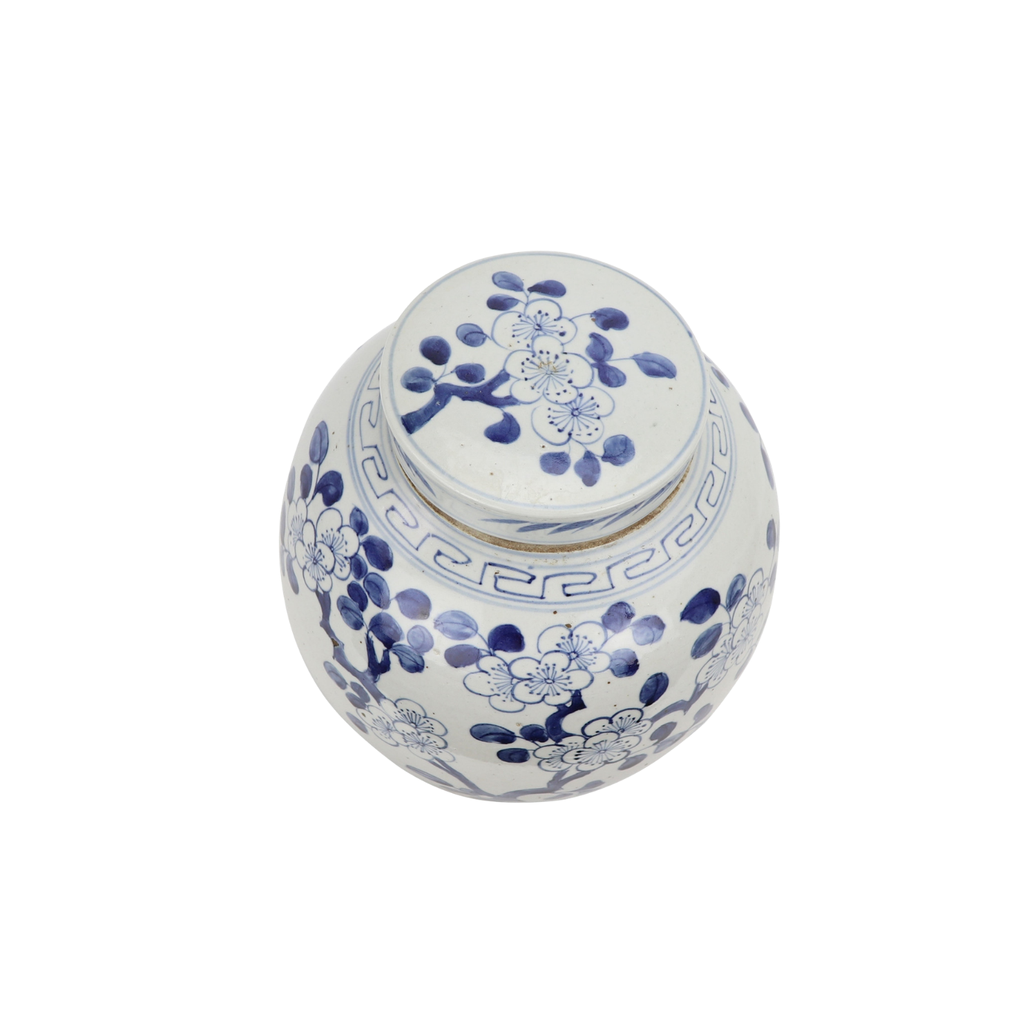 Blue & White Vintage Ming Jar Plum Blossom