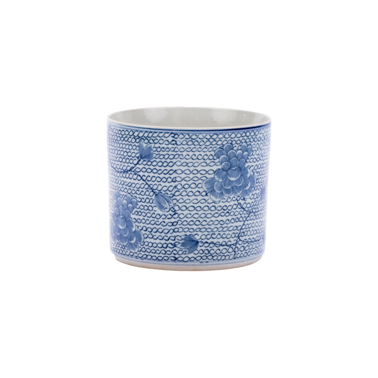 Blue & White Chain Orchid Pot