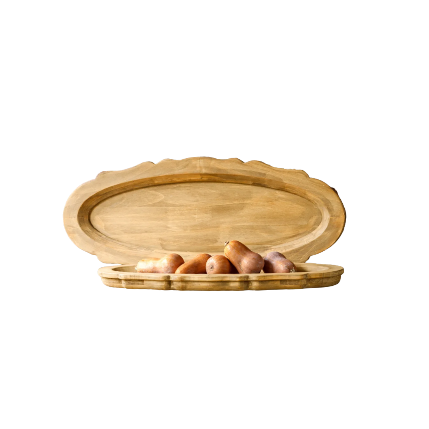 Oblong Wooden Serving Platter