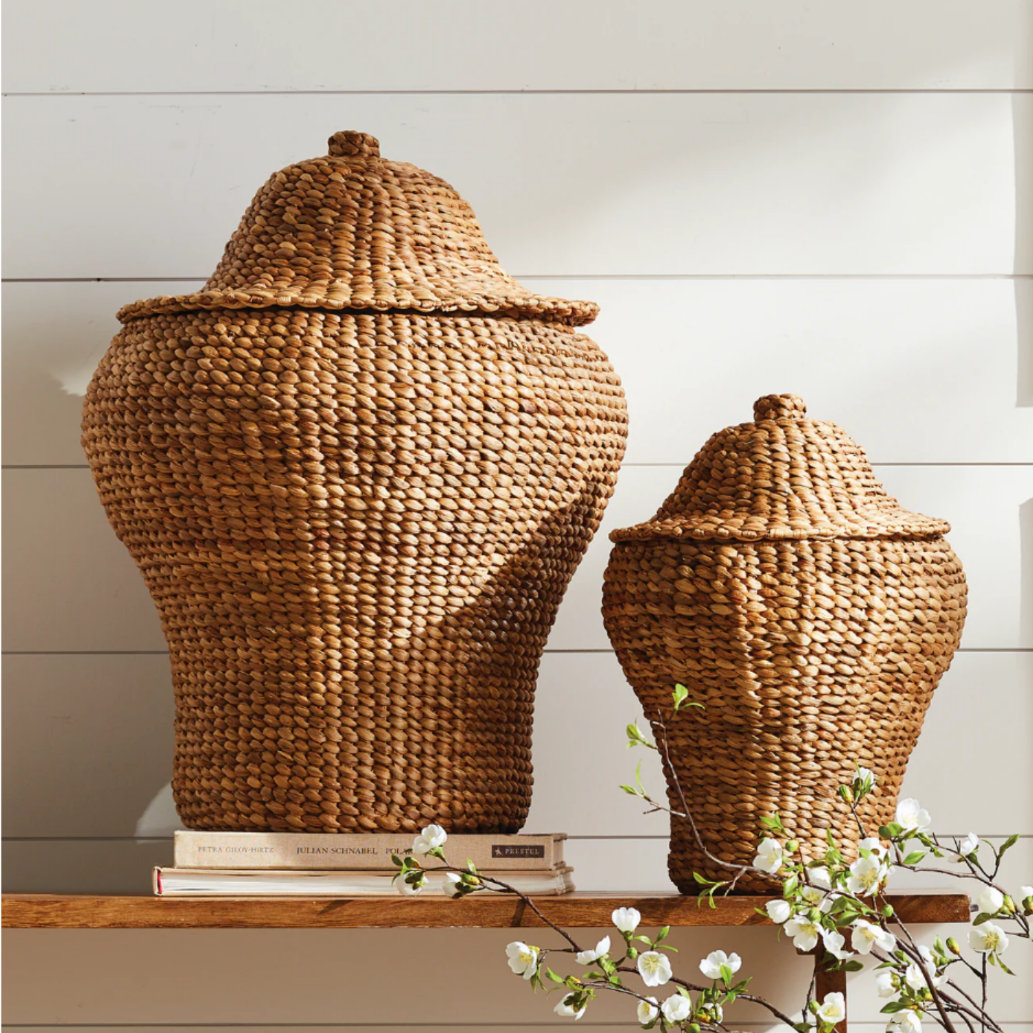 Water Hyacinth Ginger Jars