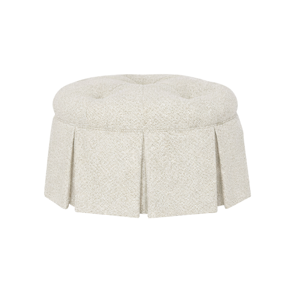 Cheryl Ottoman Warm Porcelain