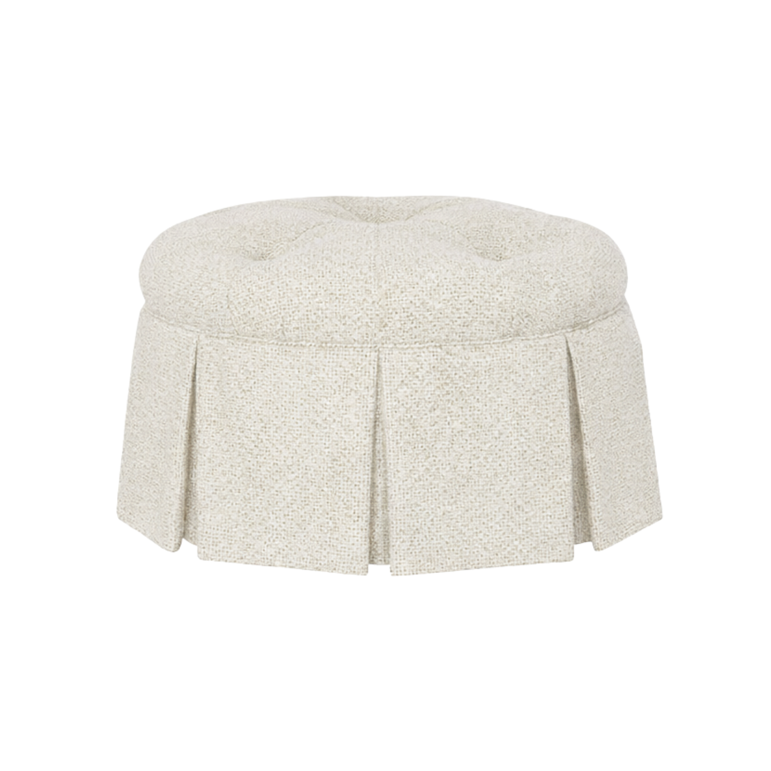 Cheryl Ottoman Warm Porcelain