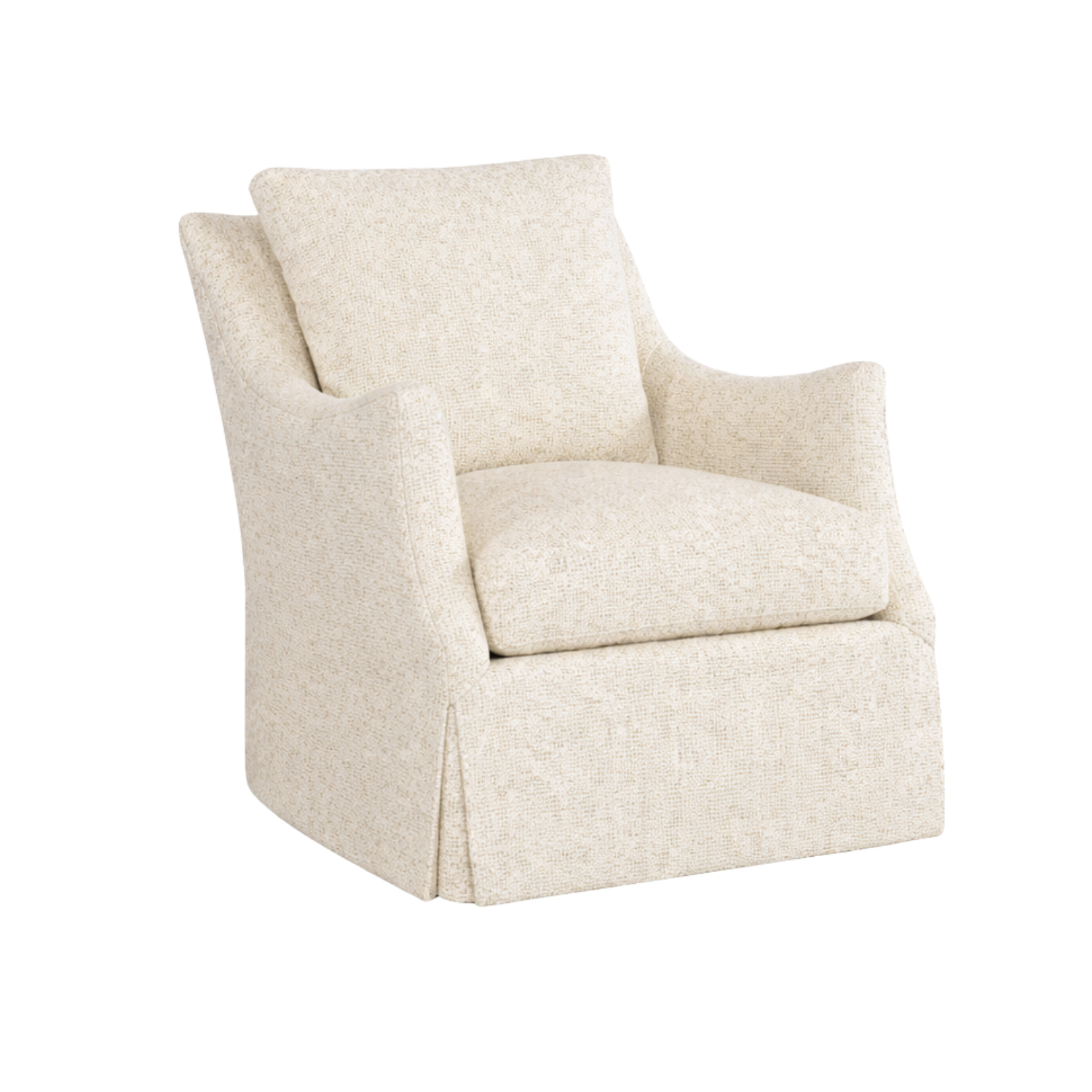 Sullivan Skirted Chair Warm Porcelain