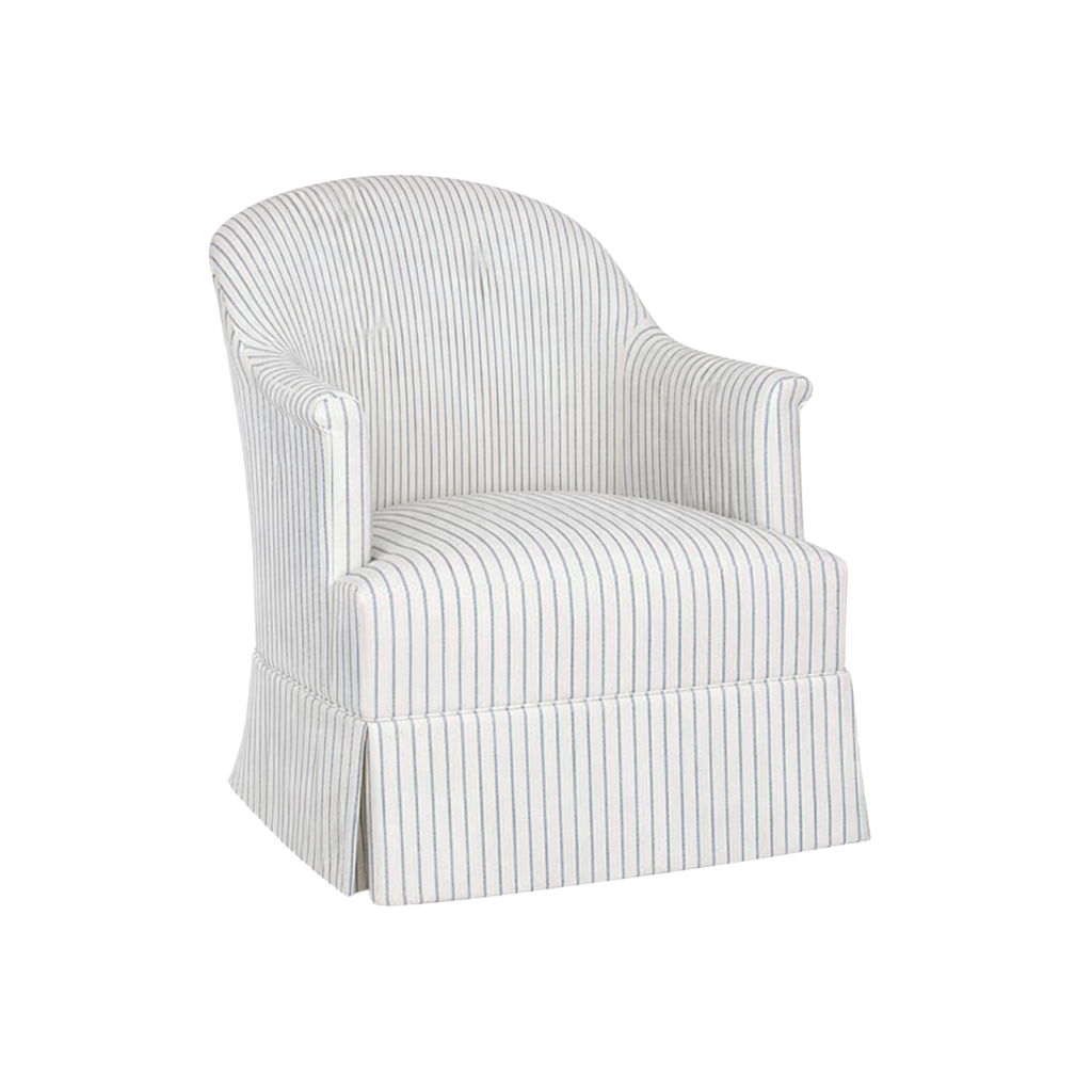 Romain Skirted Chair Study Linen