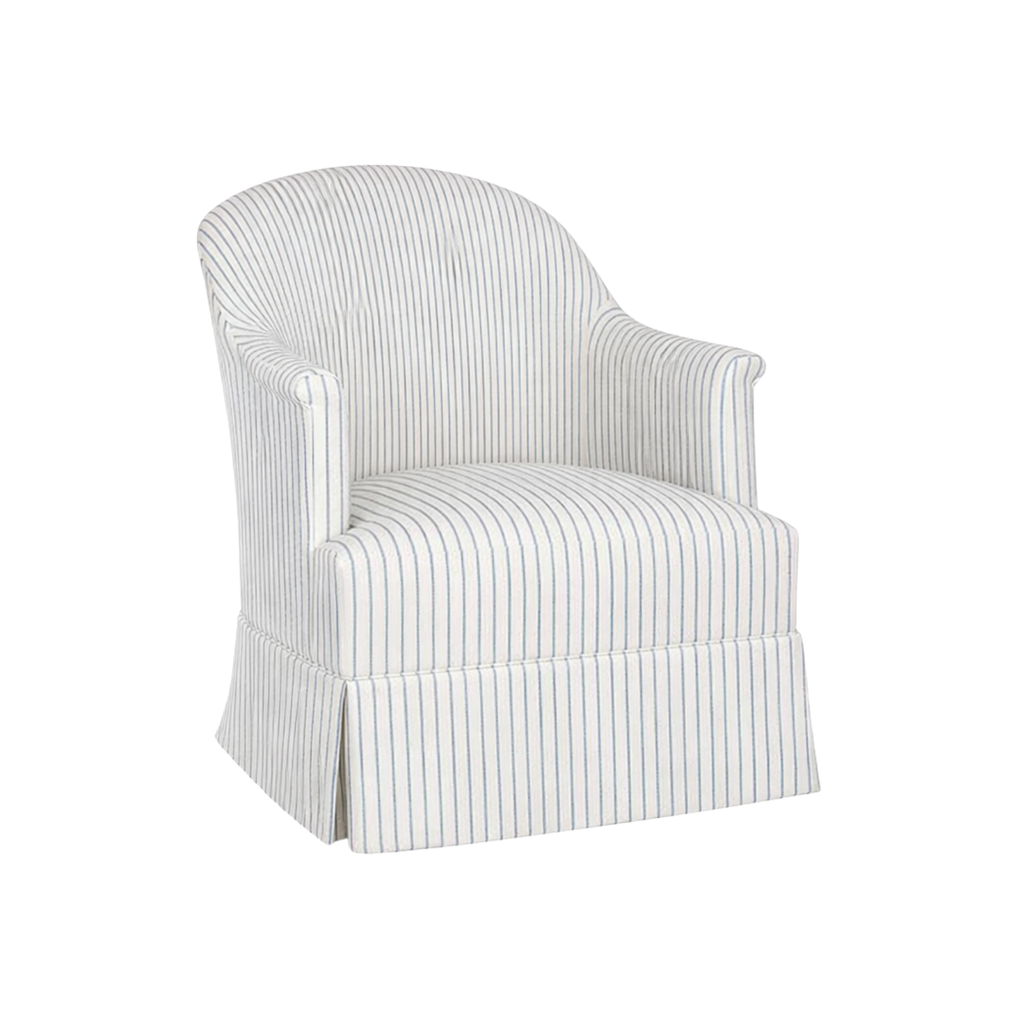 Romain Skirted Chair Study Linen