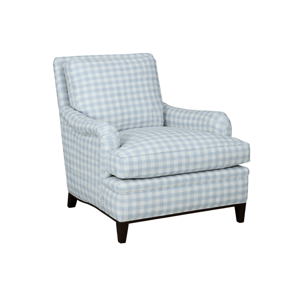 Como Chair Blue Gingham