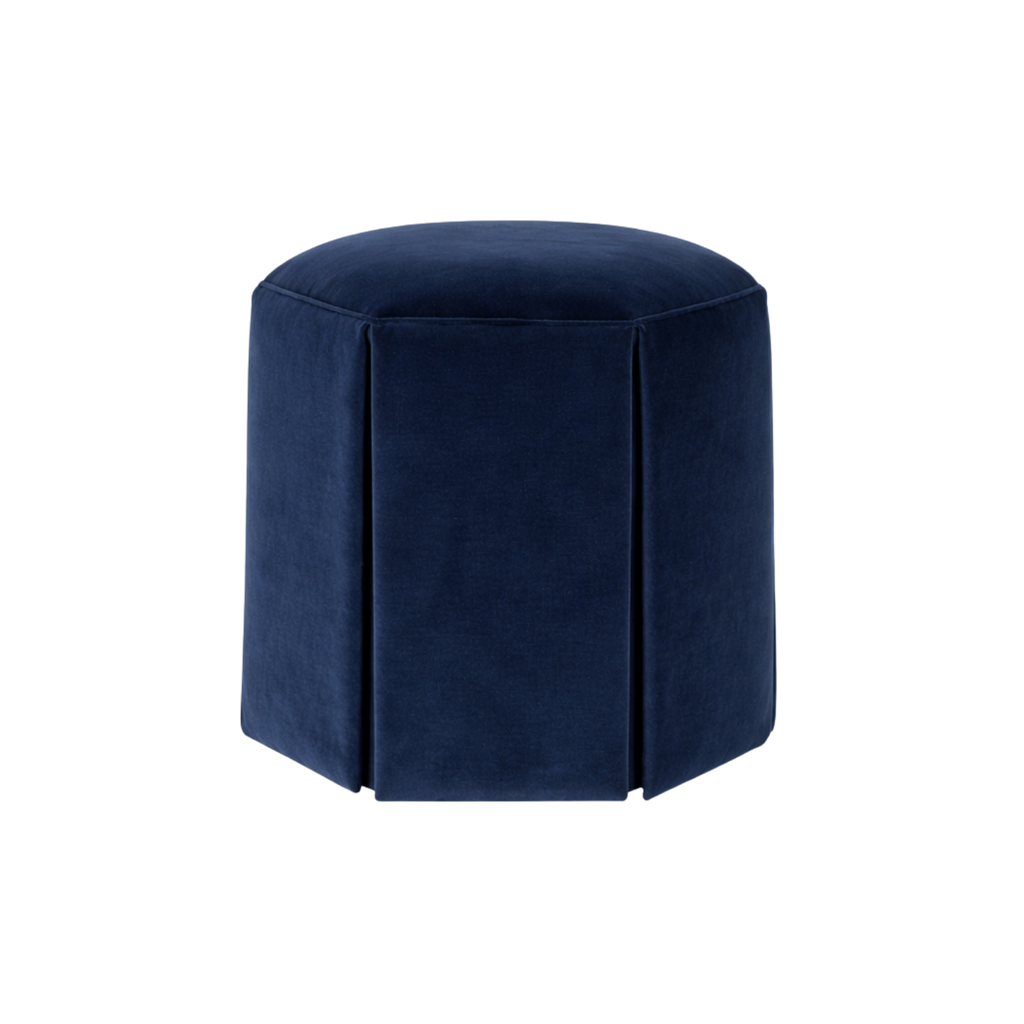 Evans Skirted Ottoman Mariner