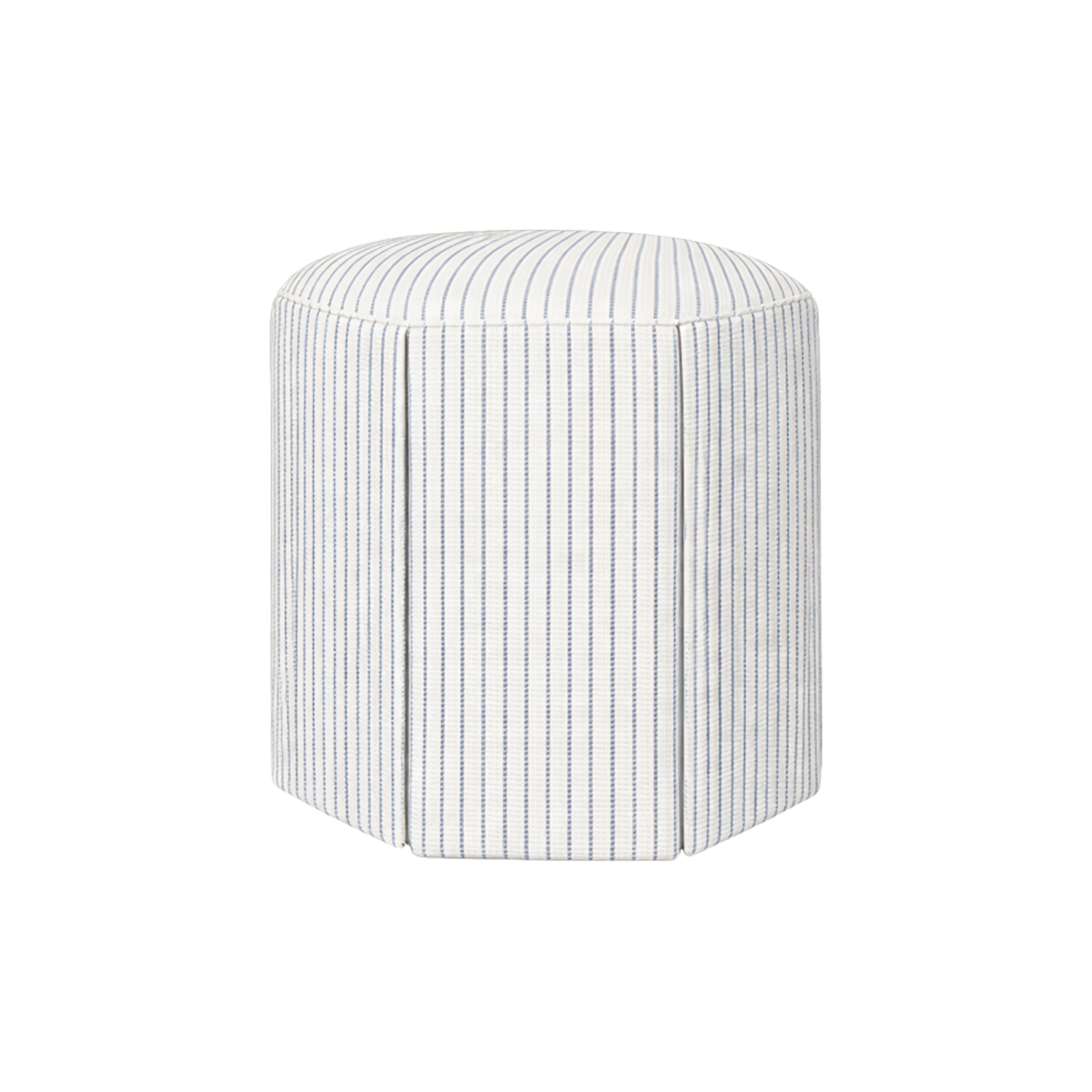 Evans Skirted Ottoman Study Linen