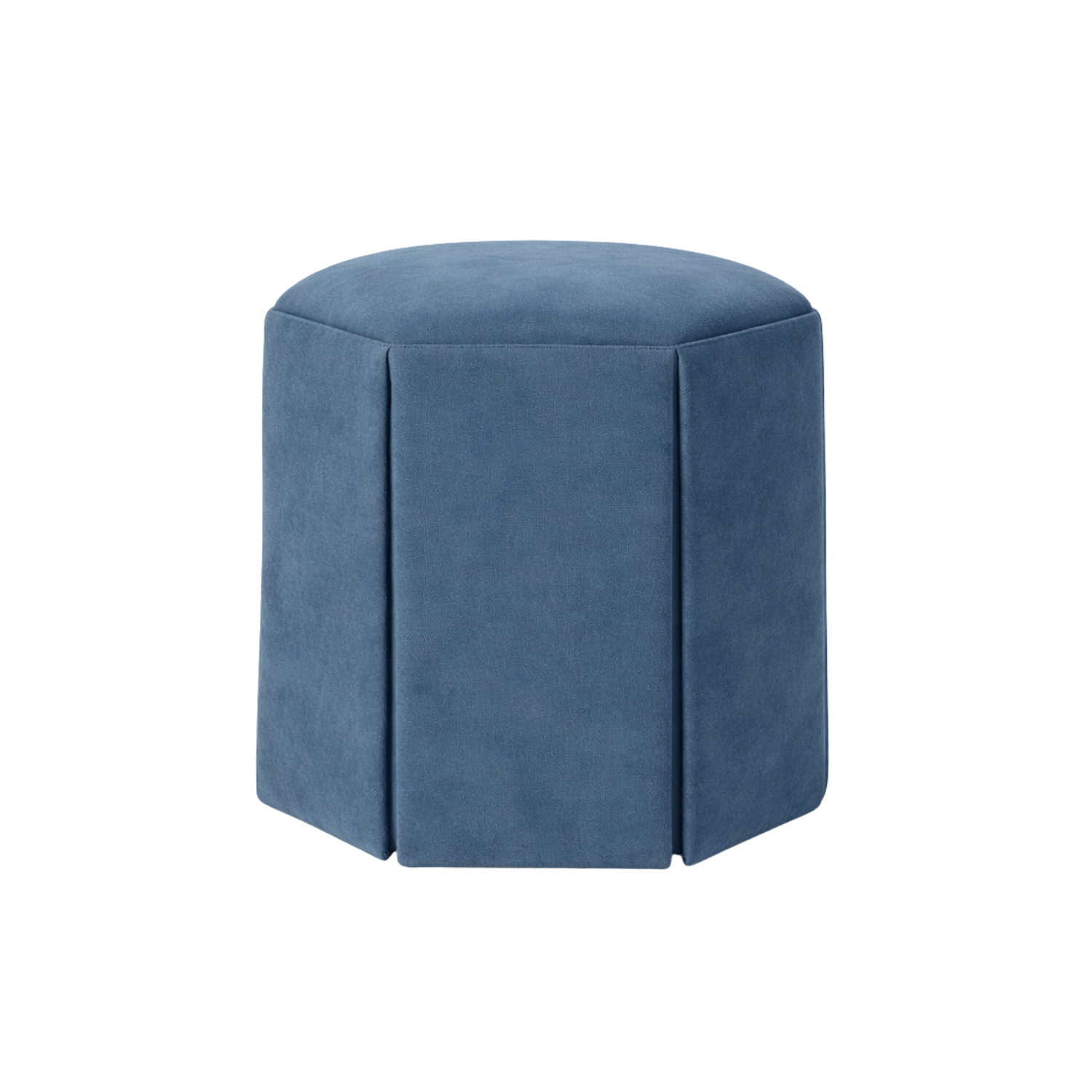 Evans Skirted Ottoman Dusk