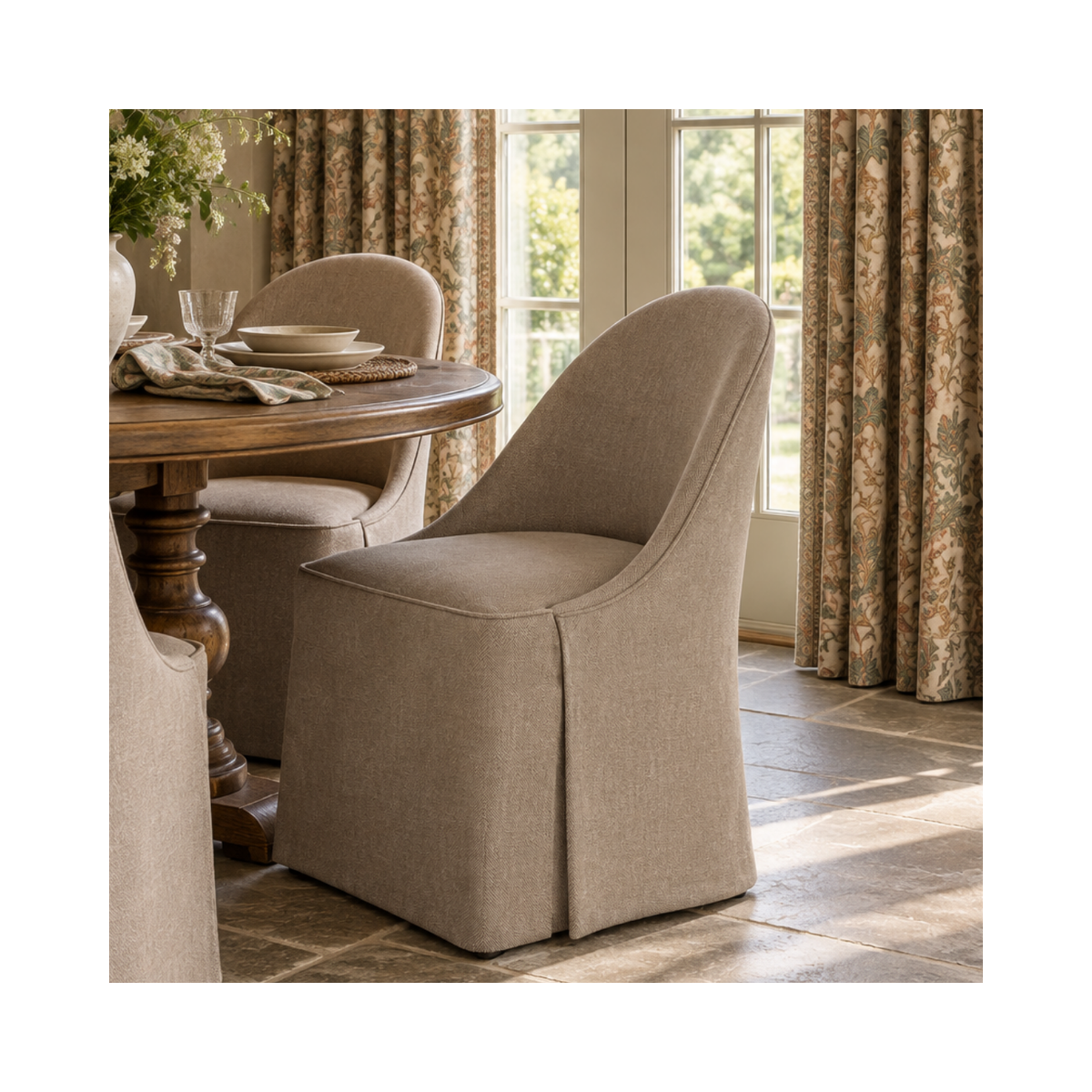 Wesley Skirted Dining Chair