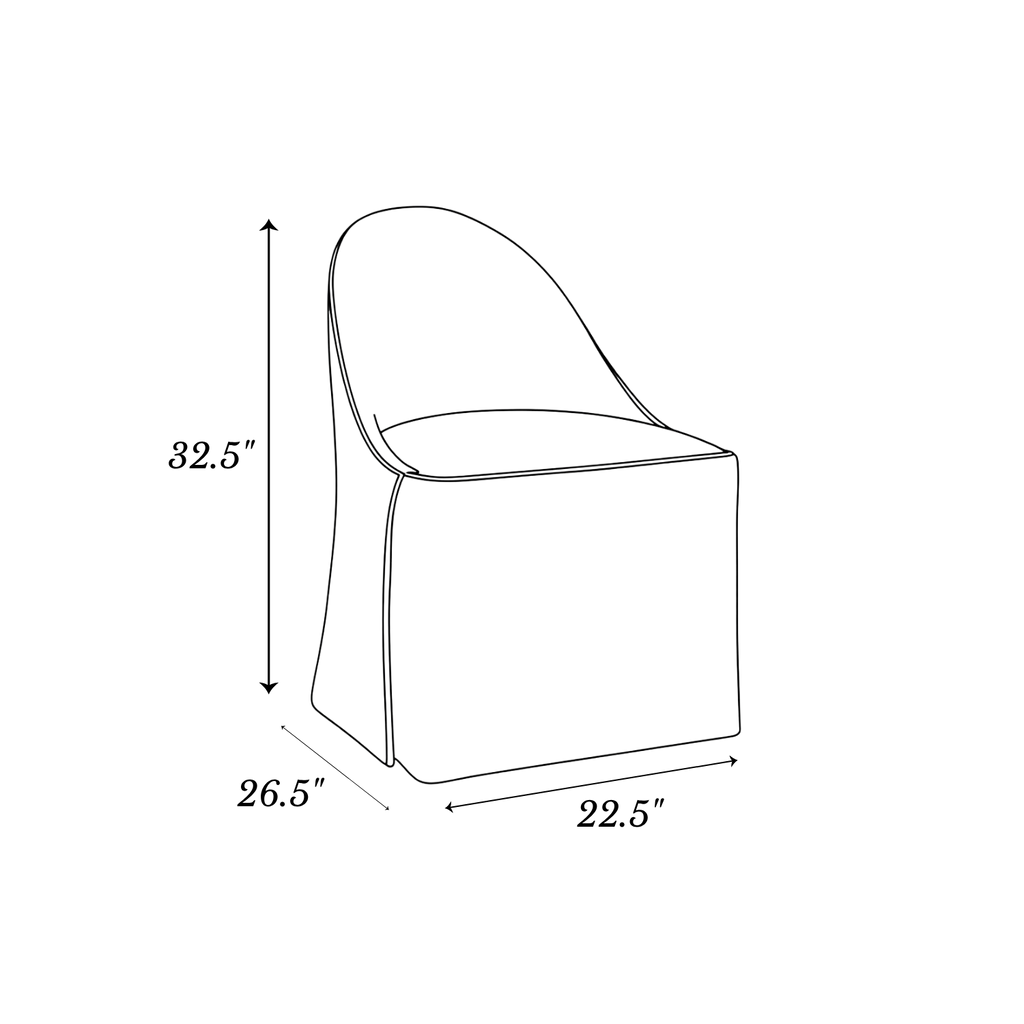 Wesley Skirted Dining Chair