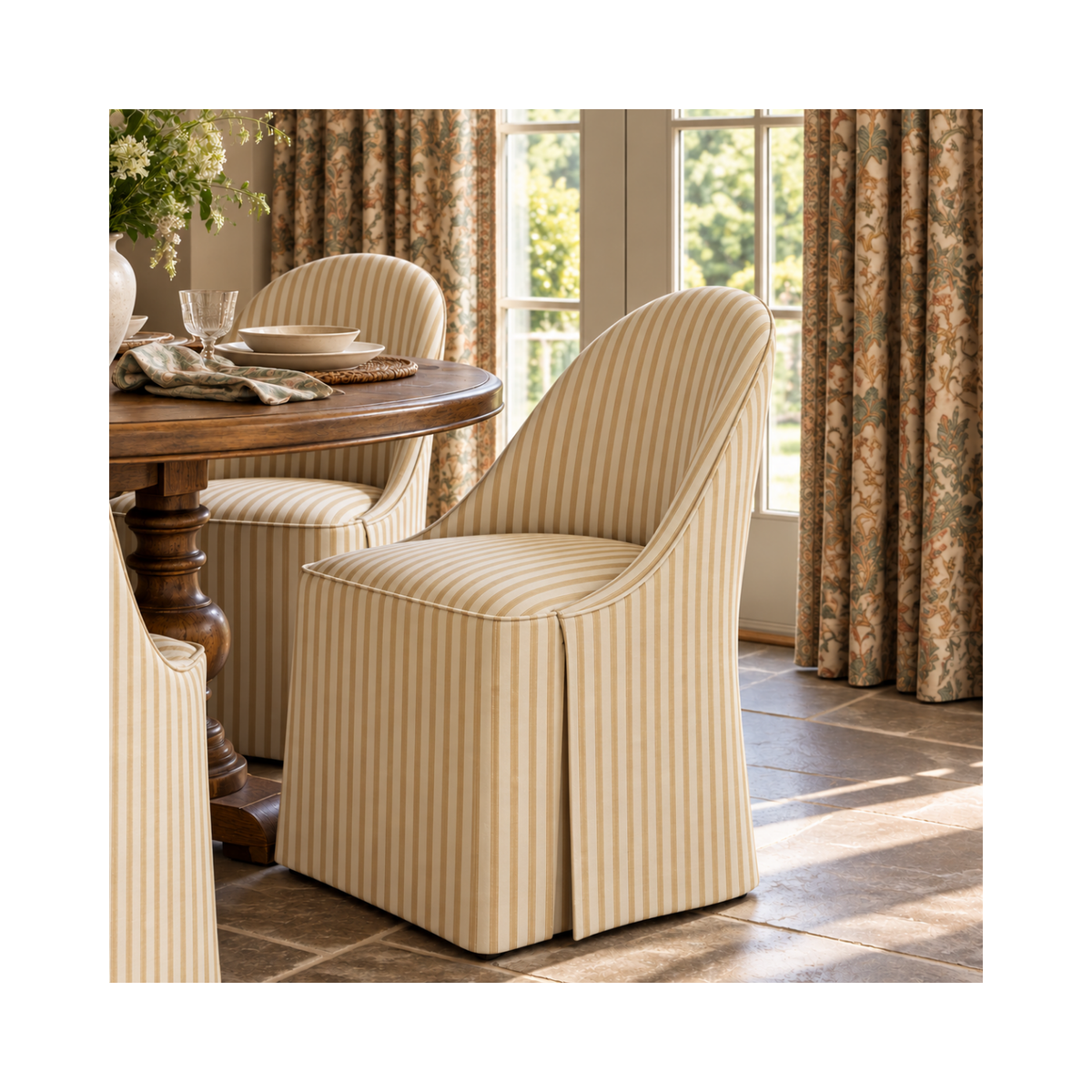 Wesley Skirted Dining Chair