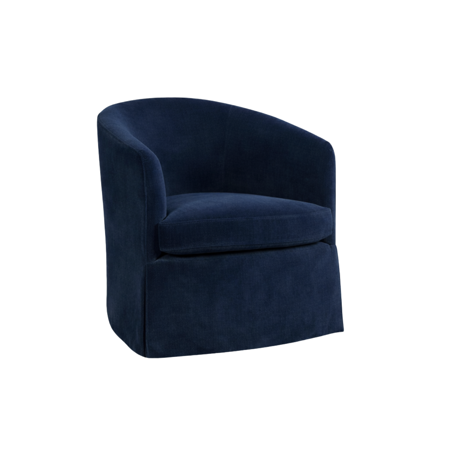 Corwin Skirted Swivel Chair Mariner