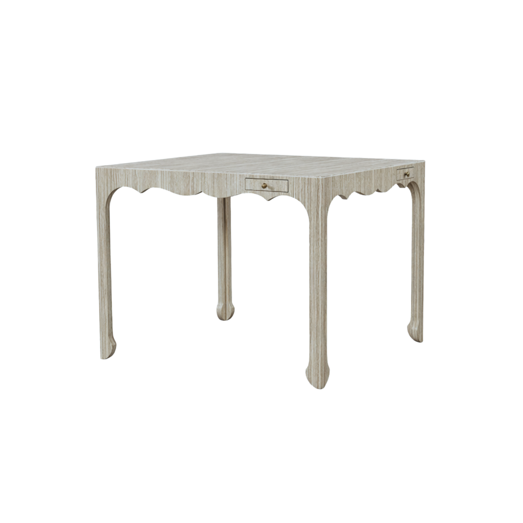 Marta Game Table Stingray Cerused