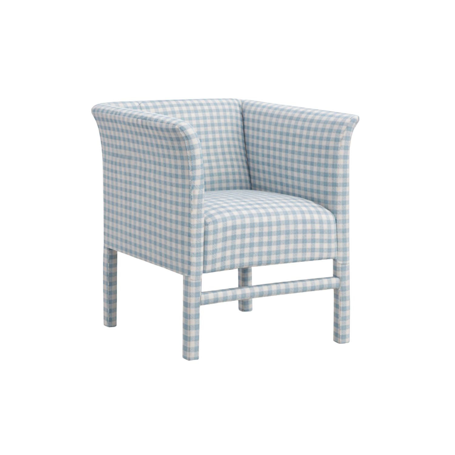 Catbird Tight Seat Chair Blue Gingham