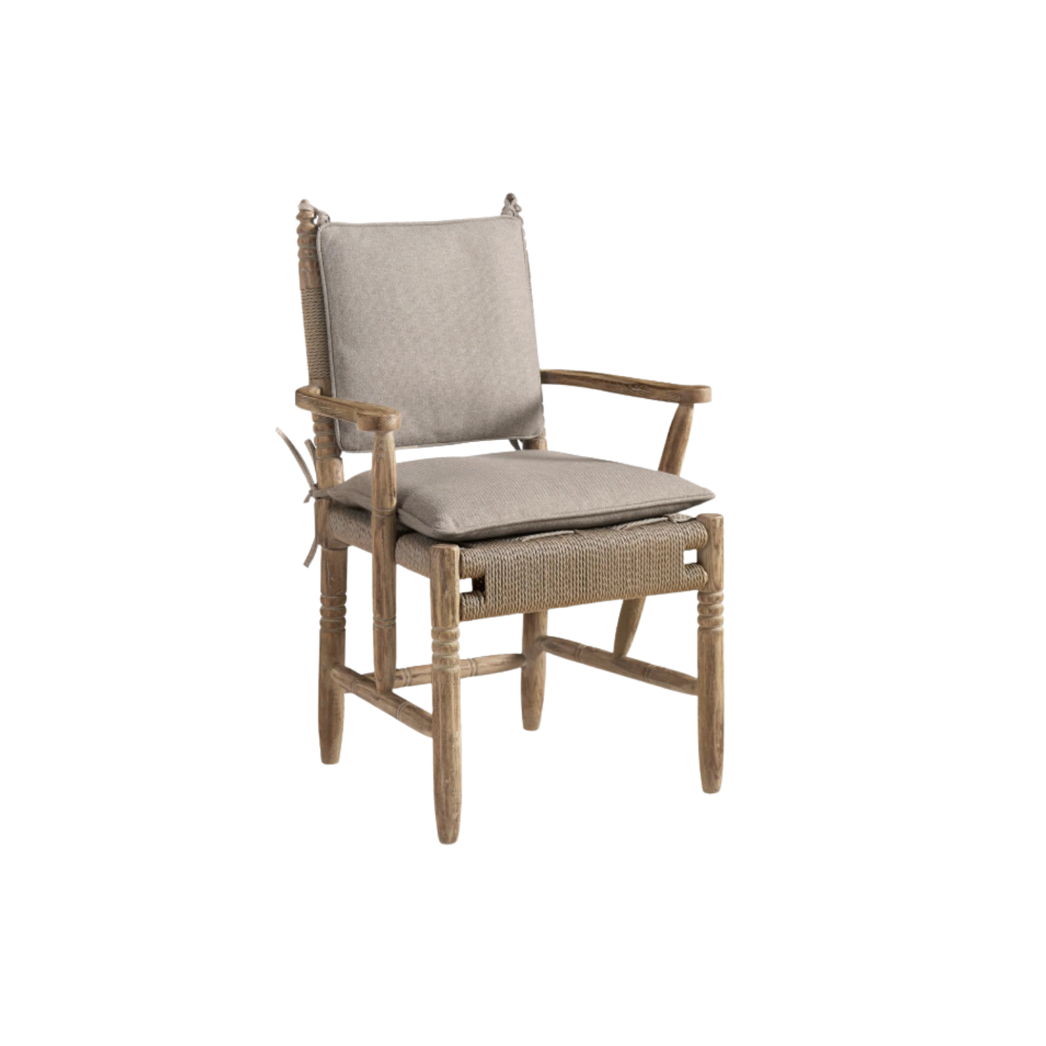 Sagehill Rush Seat Side Chair with Arms