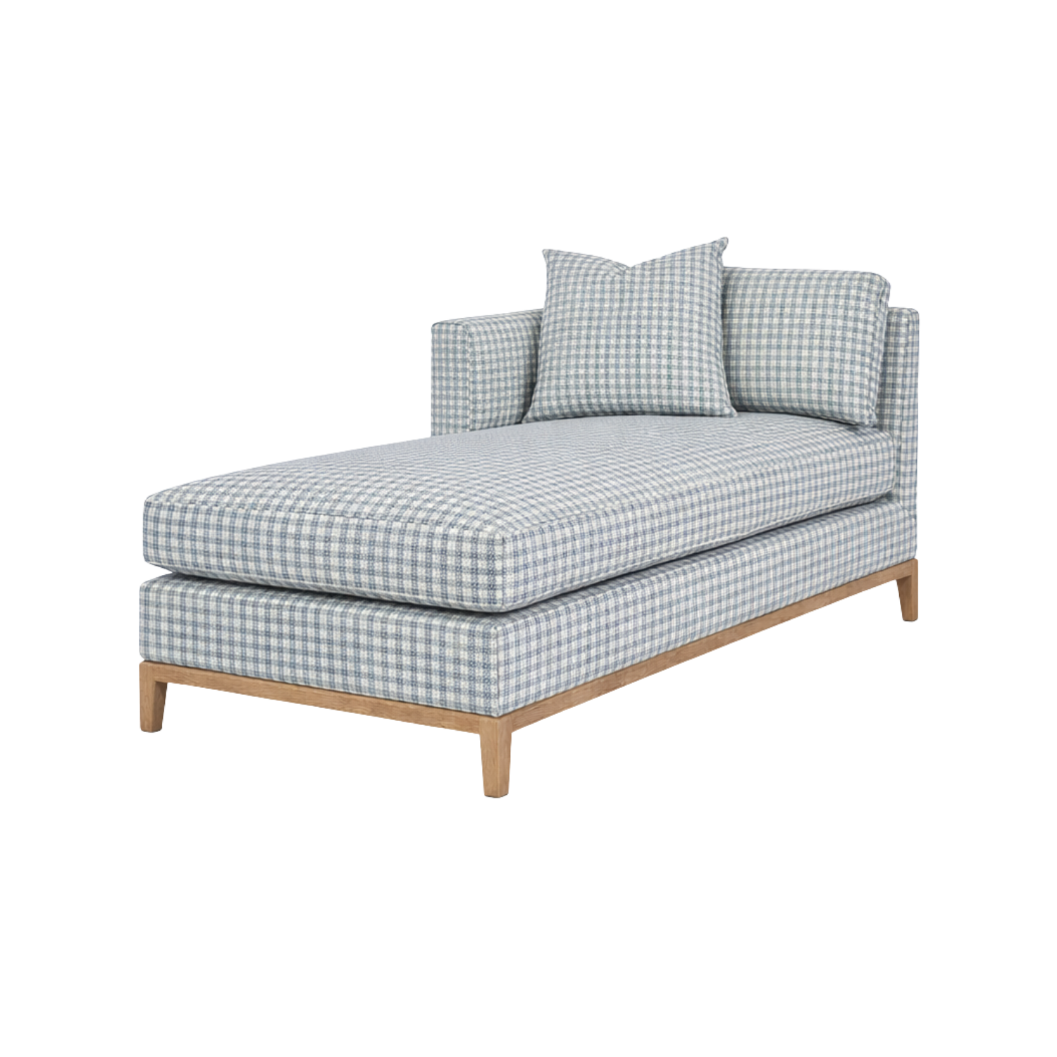 Harold LAF Chaise Blue Gingham