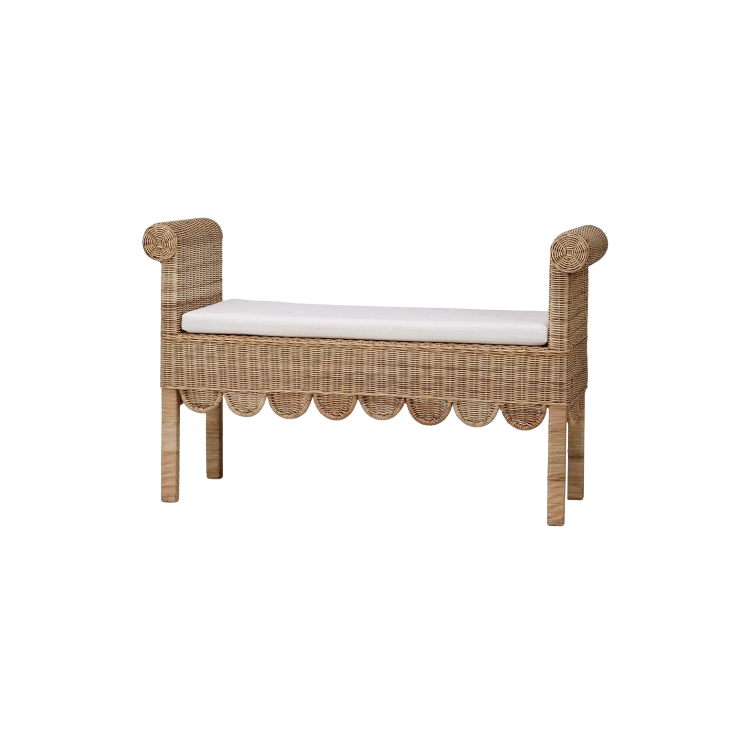 Corliss Scalloped Bench
