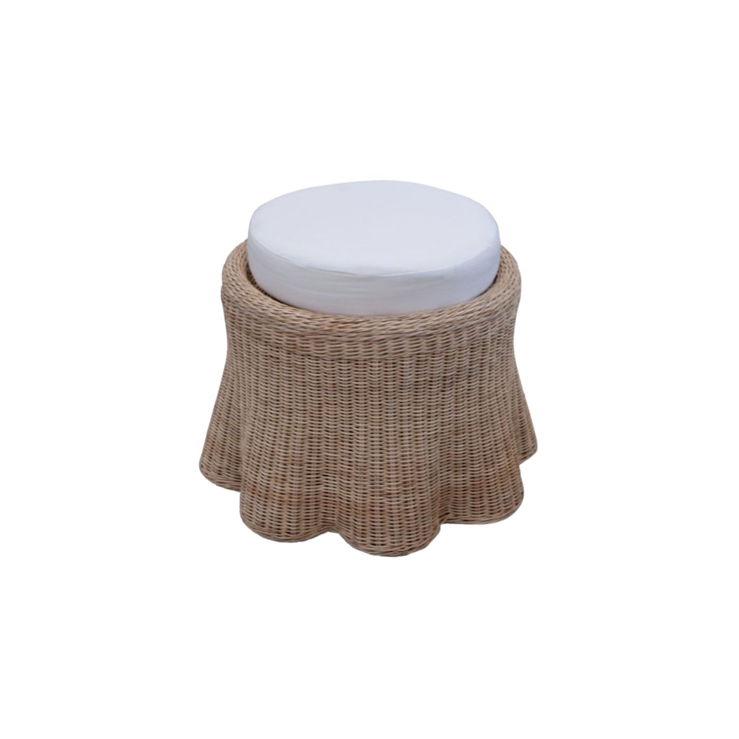 Fenwicke Round Cushioned Ottoman
