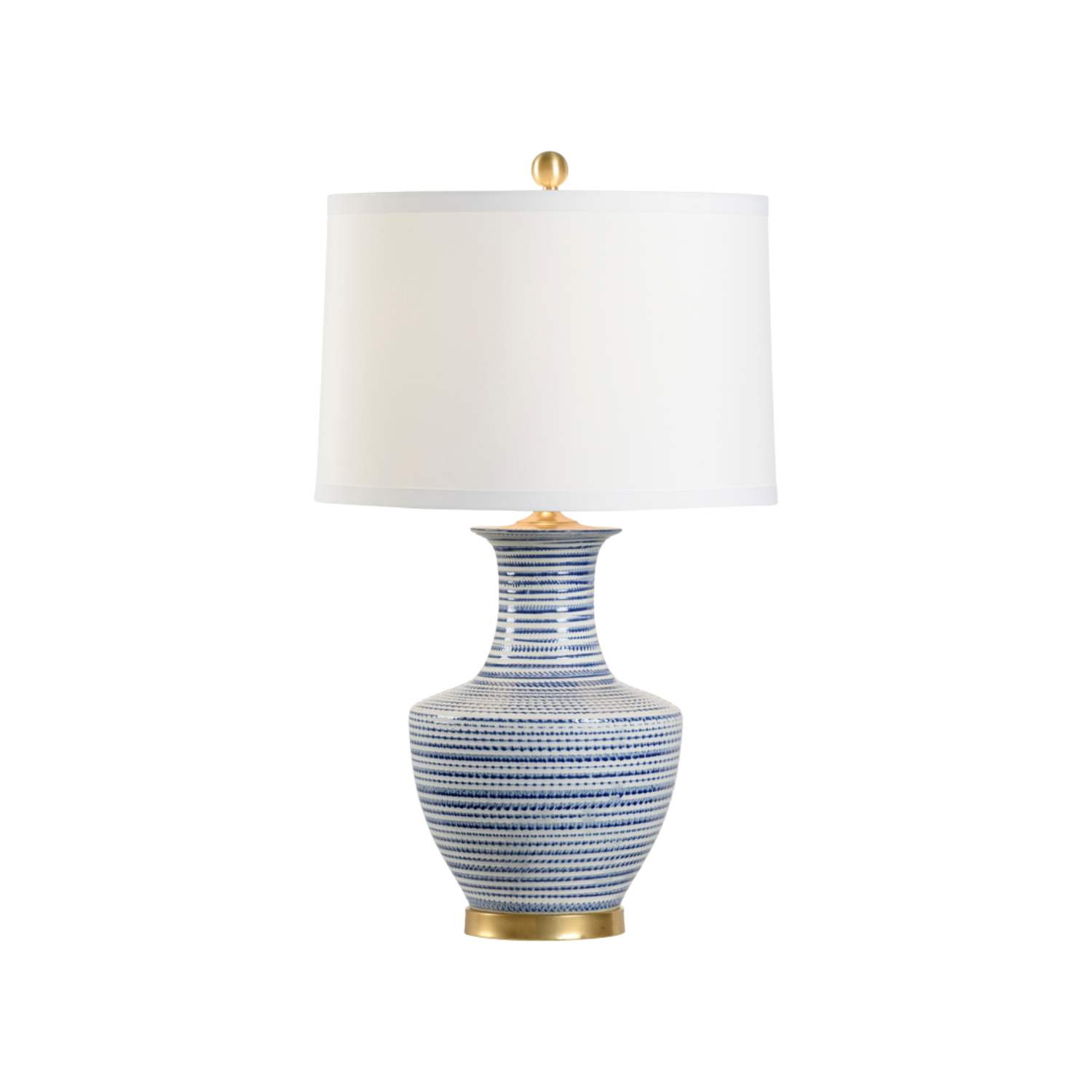 Classic Lamp in Blue & Gold