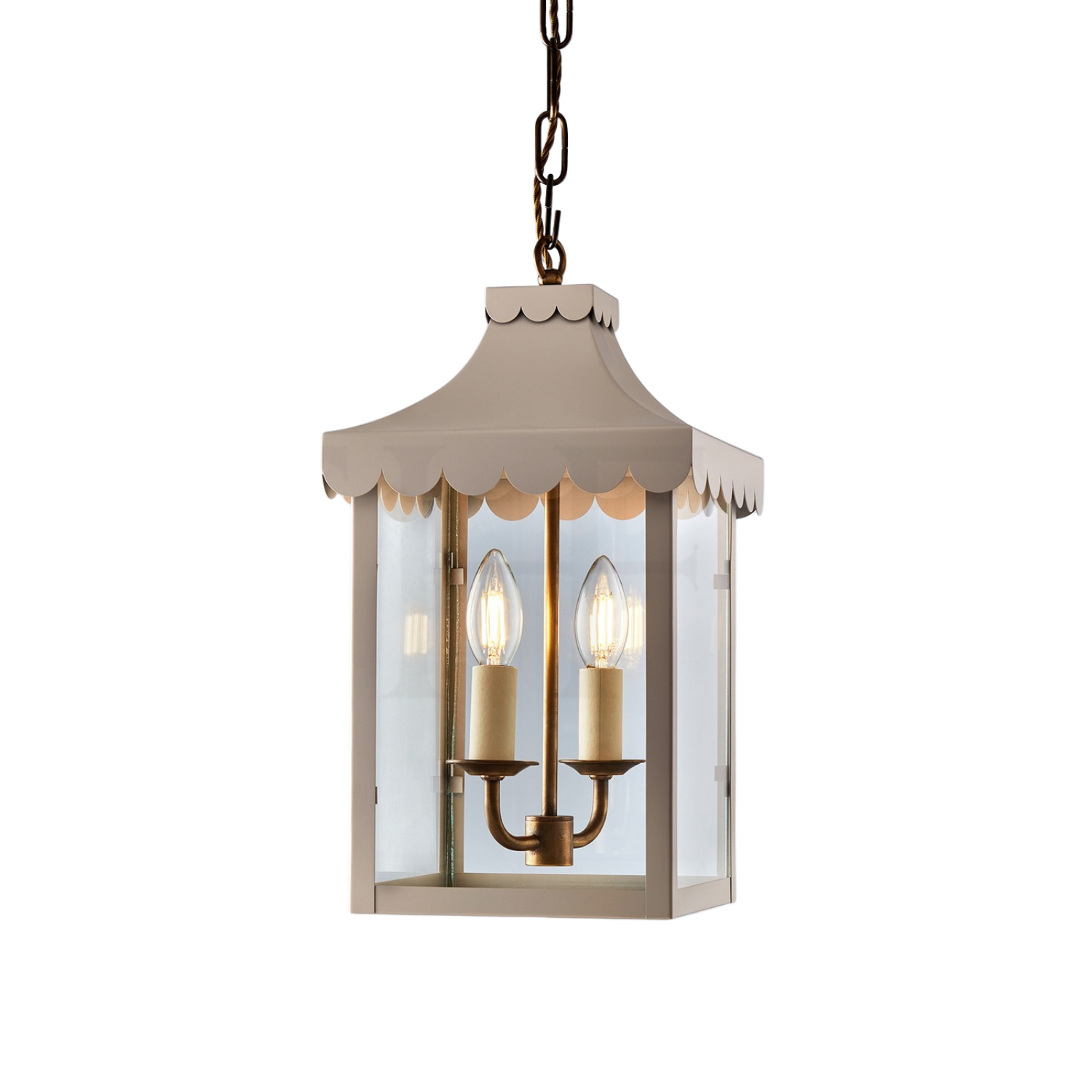 Scallop Edge Hanging Lantern