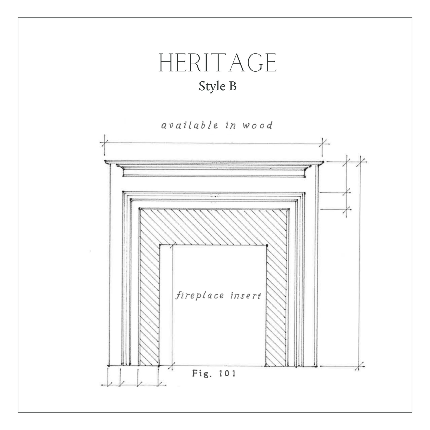 Heritage Style B Mantel