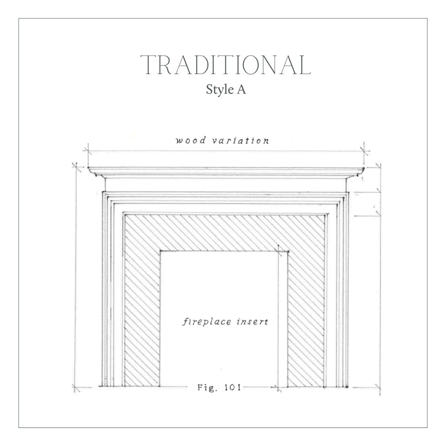 Traditional Style A Mantel