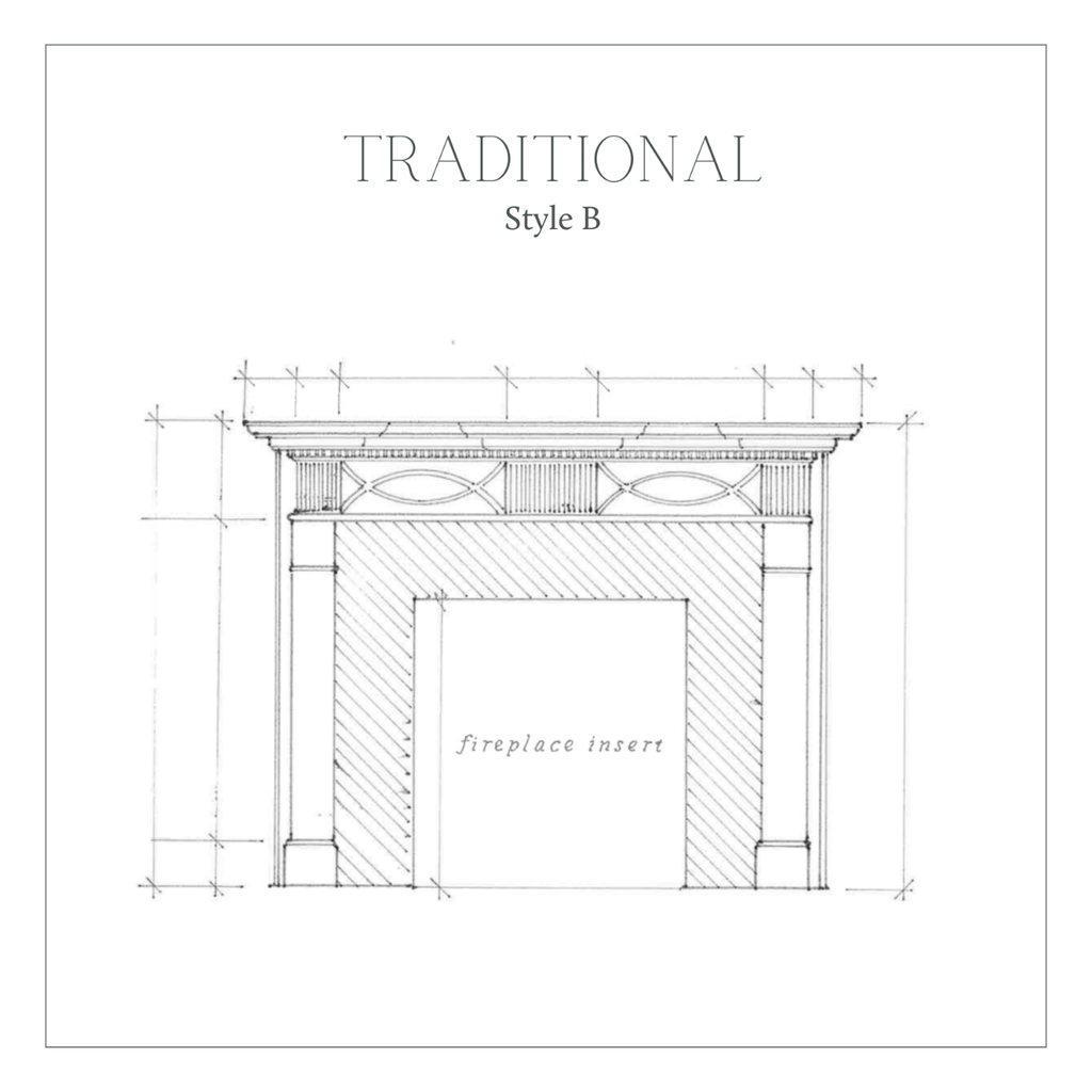 Traditional Style B Mantel